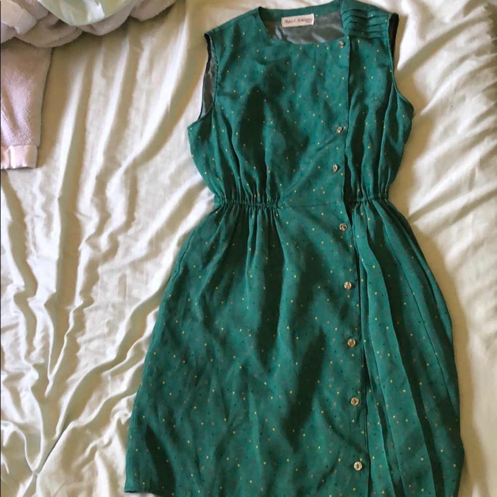 Vintage Japanese green dress